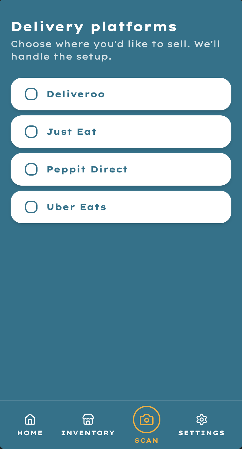Go live — Peppit app screenshot